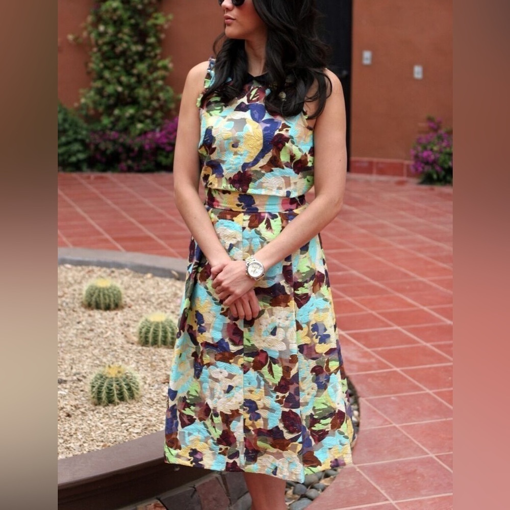 Zara Multicolor Floral Skirt Set